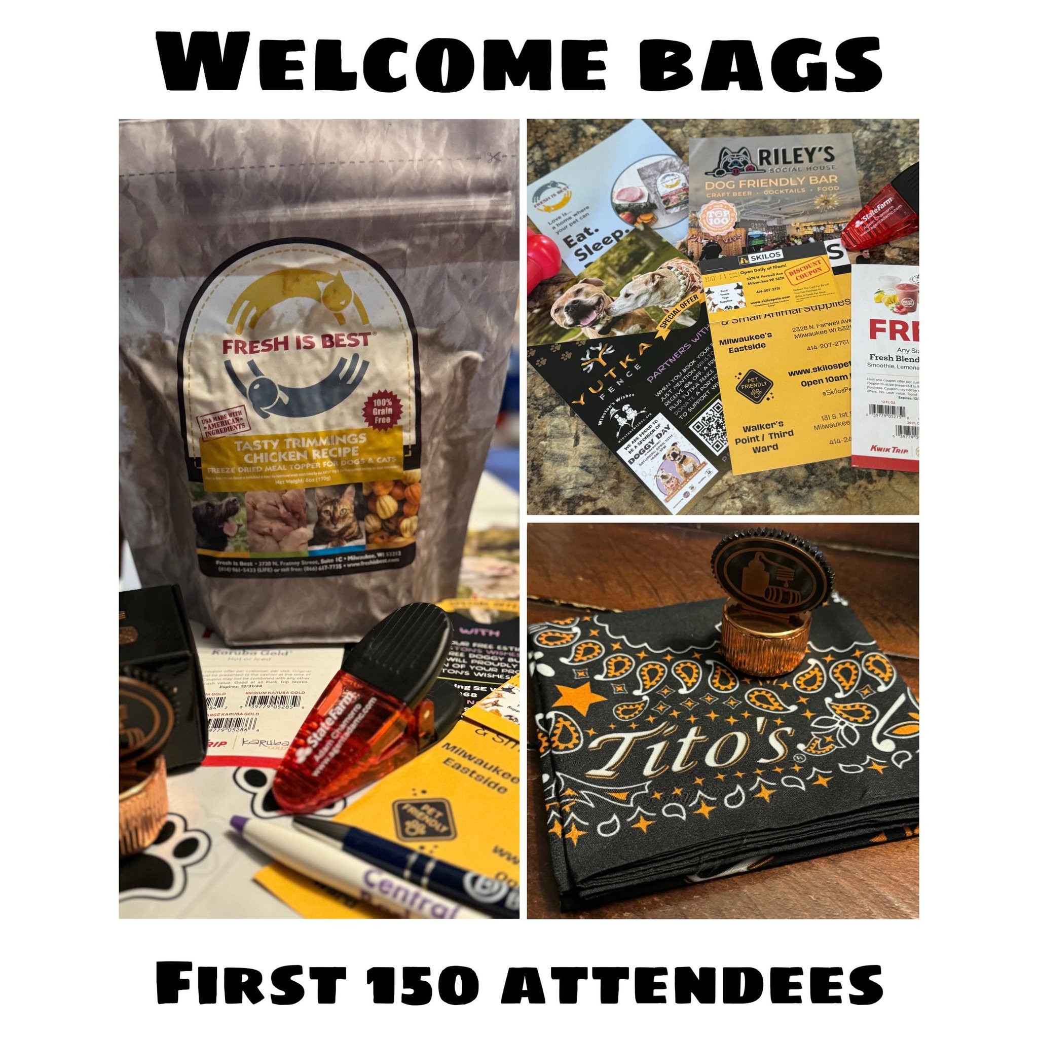 We are so excited for this year&rsquo;s Doggy Day at Deer District welcome bags!🤩 The first 150 attendees will receive a bag filled with swag from our event and GOLD PAW Sponsors! Stop by the @winstonswishes Welcome Booth to snag one for yourself! ✨