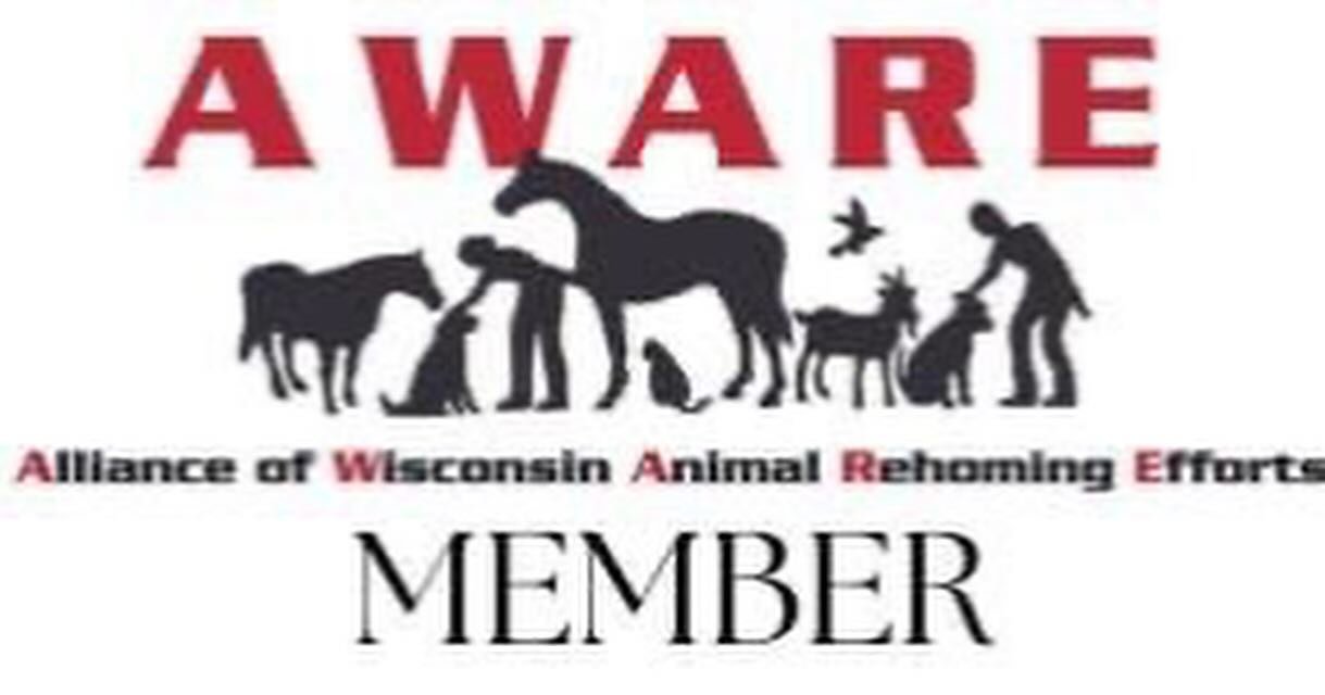 For those who may not know, we are so proud to be a member of @awarewisco 💕 

AWARE&rsquo;s Mission Statement: 

&ldquo;To foster cooperative relationships among animal welfare organizations and to improve the lives of companion animals in Wisconsin