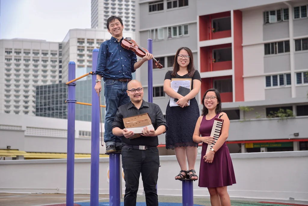 Left to right: Wilford Goh, Bertram Wee, Lynette Yeo, Zephany Hoe