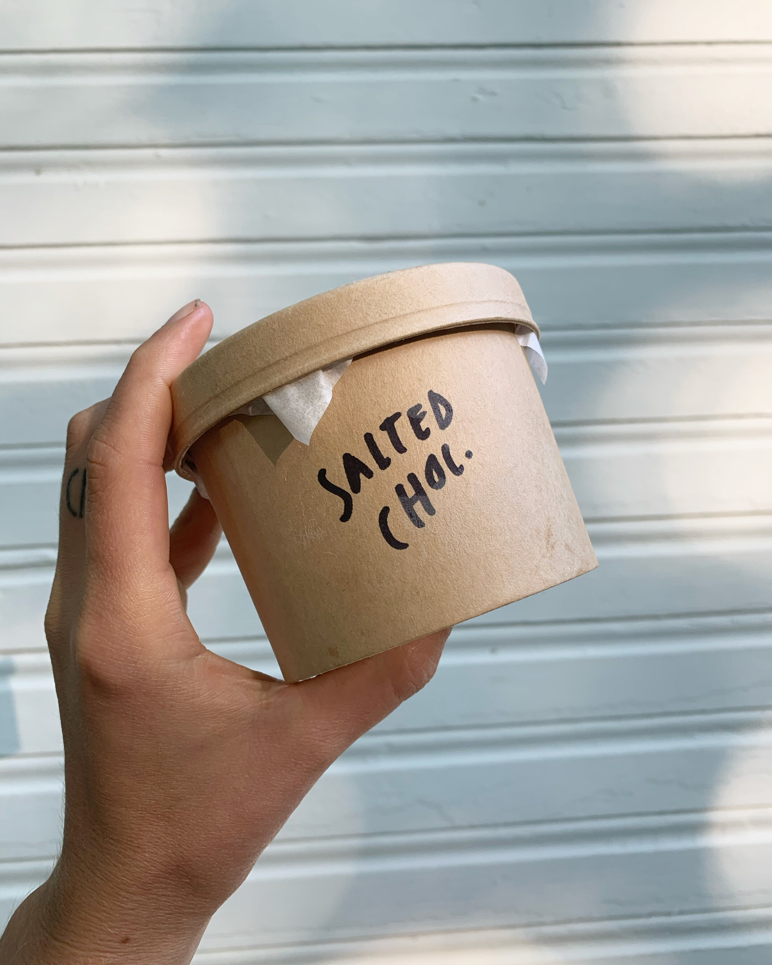 Salted Chocolate Ice Cream- 12 oz