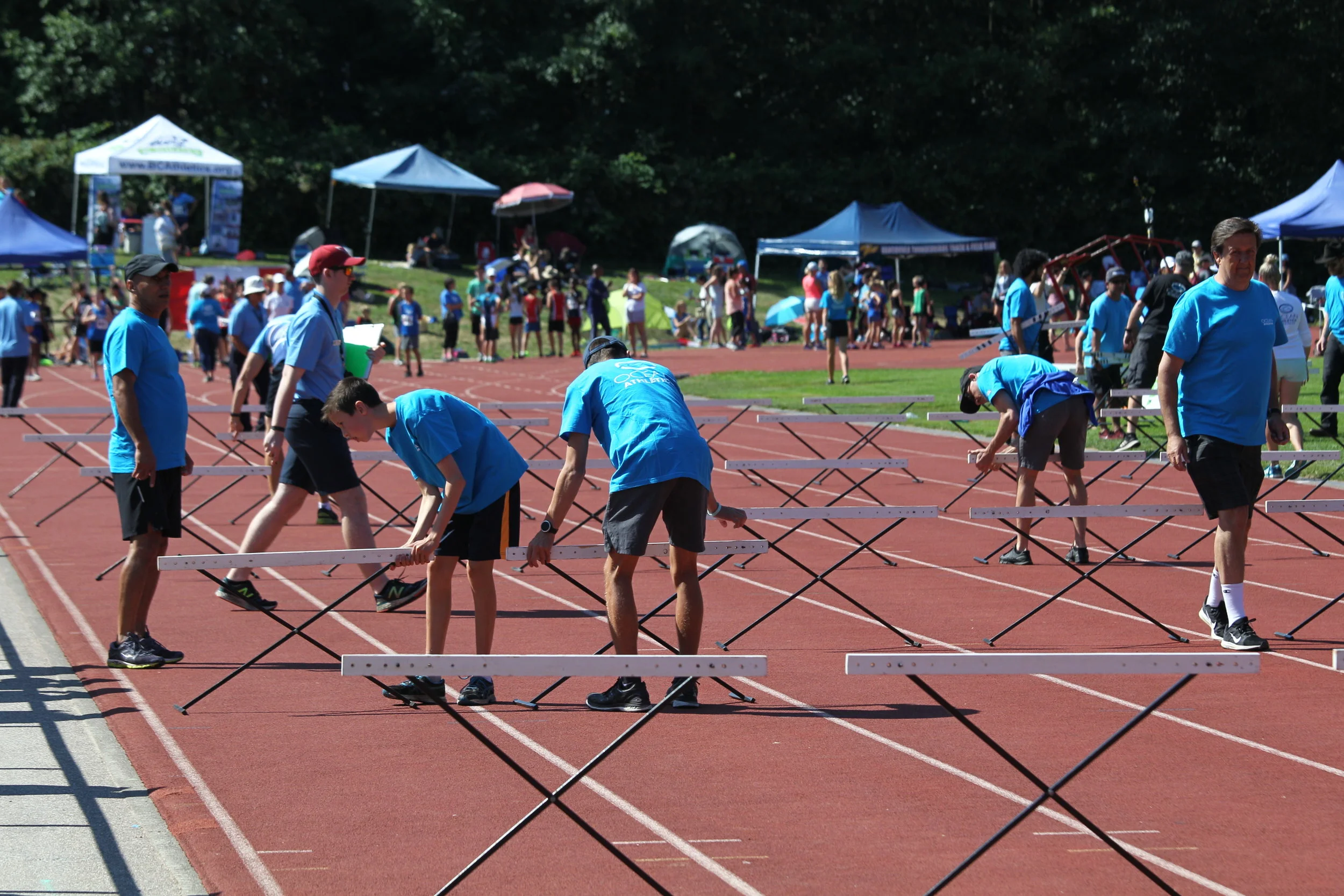 Saturday at the BC JD Championships - Volunteers, Officials, Parents, Athletes - Photos by Gord and Milena