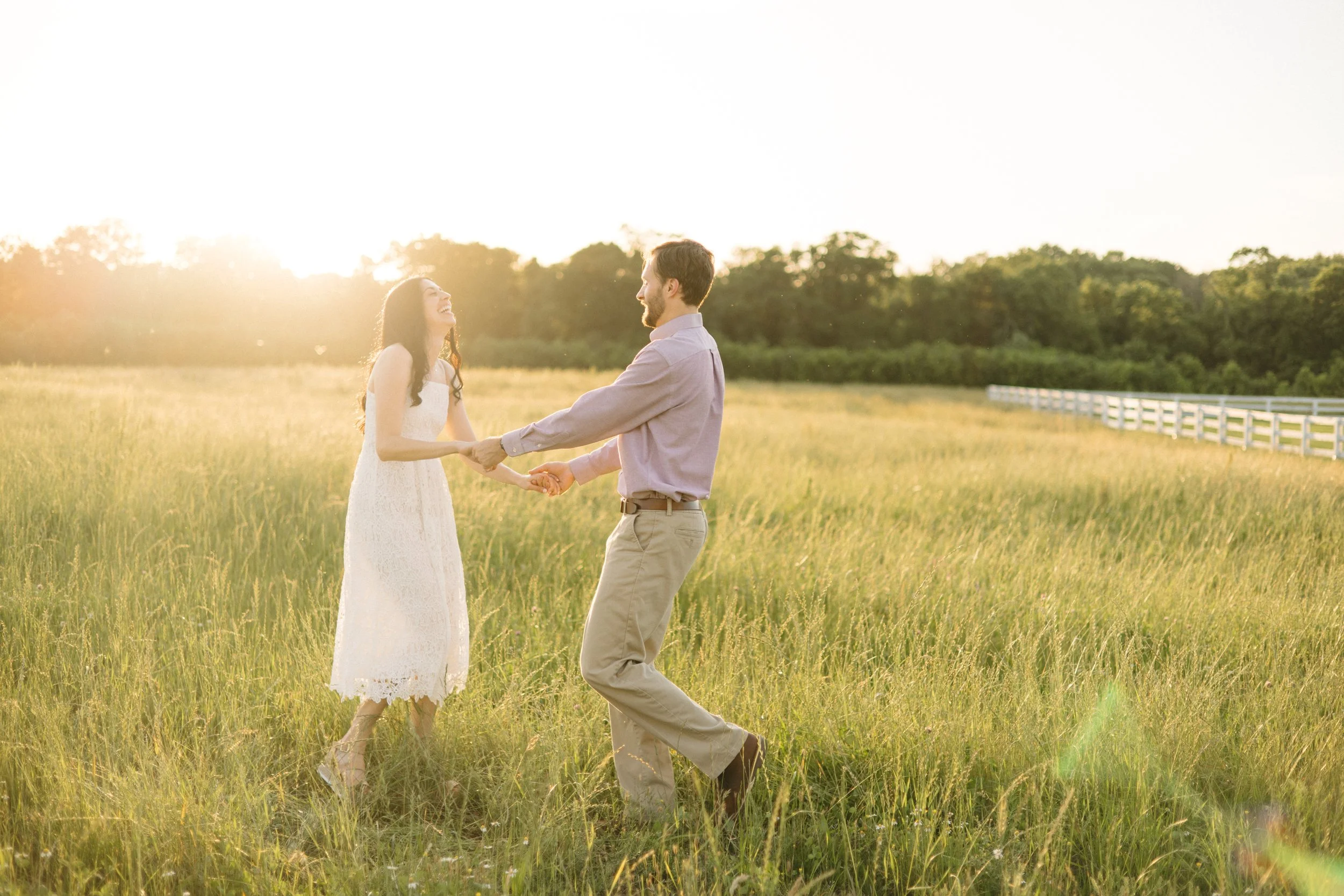 The Park at Harlinsdale Farm engagement photo