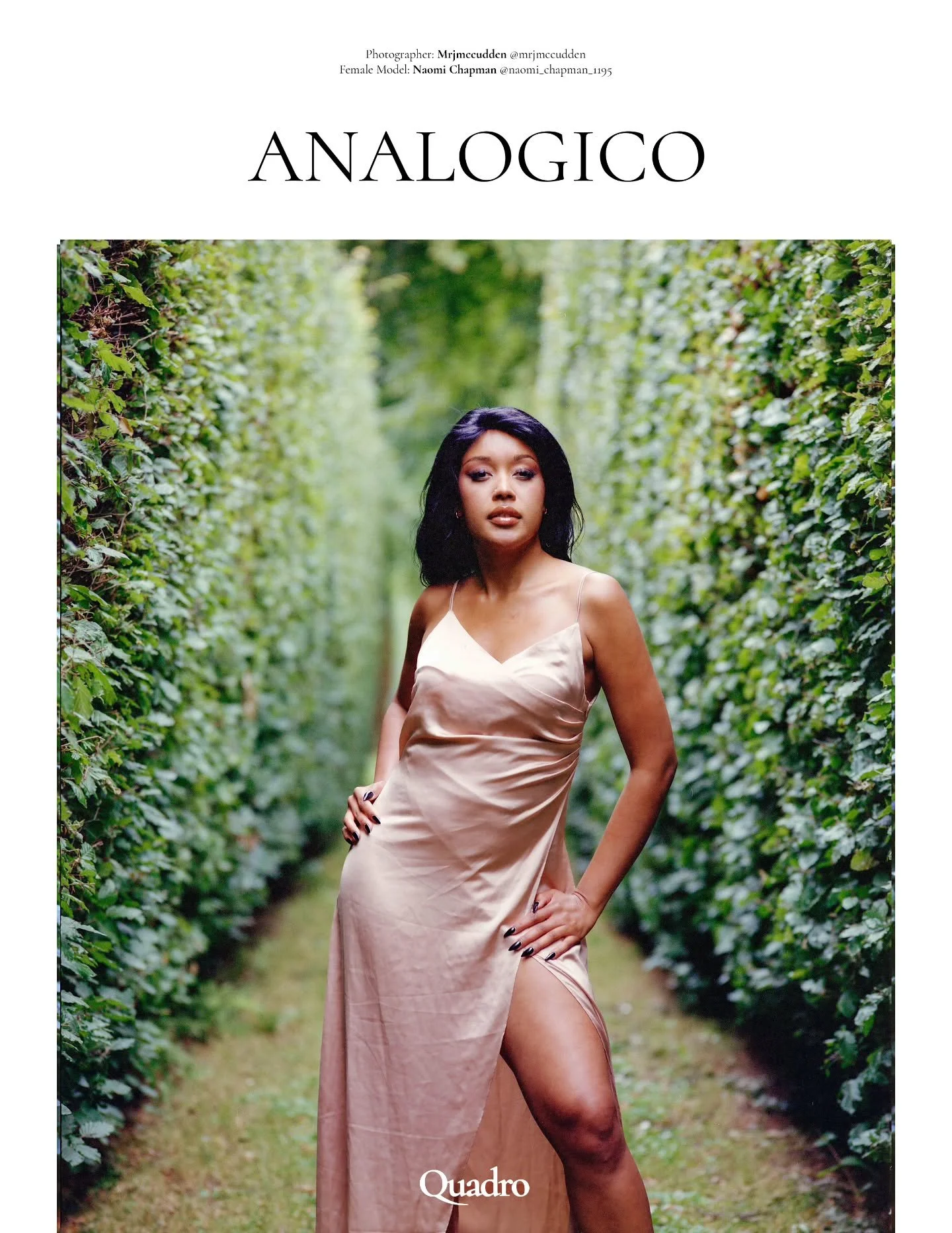 Haven't been shooting for a while now with life taking over but stepping out of hibernation at the wrong time into Winter. Hello all.

Heres an old shot of the marvellous Naomi used as the back cover of a magazine recently.

Mamiya RB67 // Sekor C 18