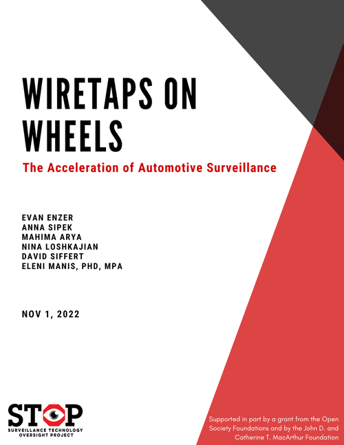 Wiretaps on Wheels: The Acceleration of Automotive Surveillance
