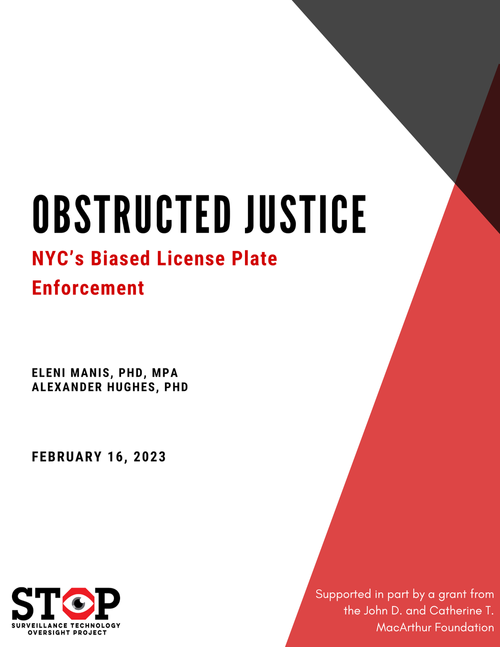 Obstructed Justice: NYC’s Biased License Plate Enforcement