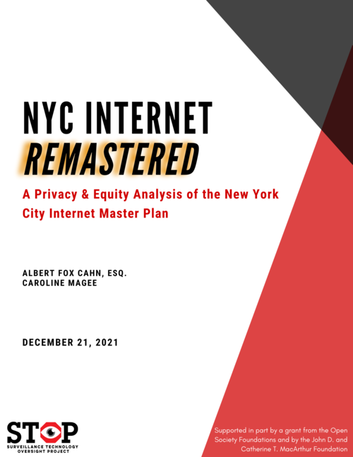 NYC Internet Remastered: A Privacy and Equity Analysis of the New York Internet Master Plan