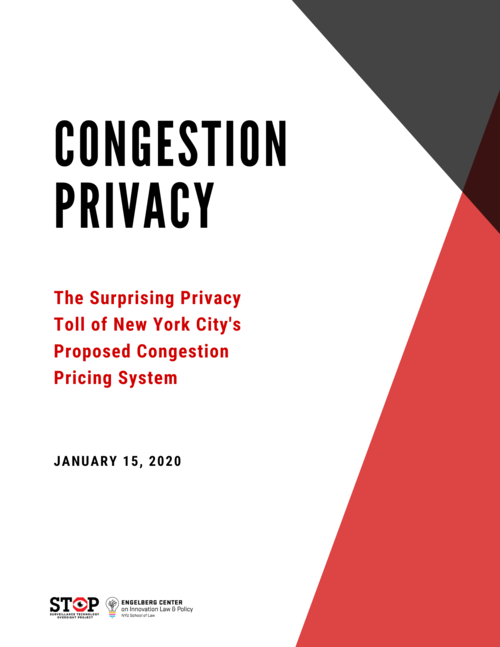 Congestion Privacy: The Surprising Privacy Toll of New York City’s Proposed Congestion Pricing System