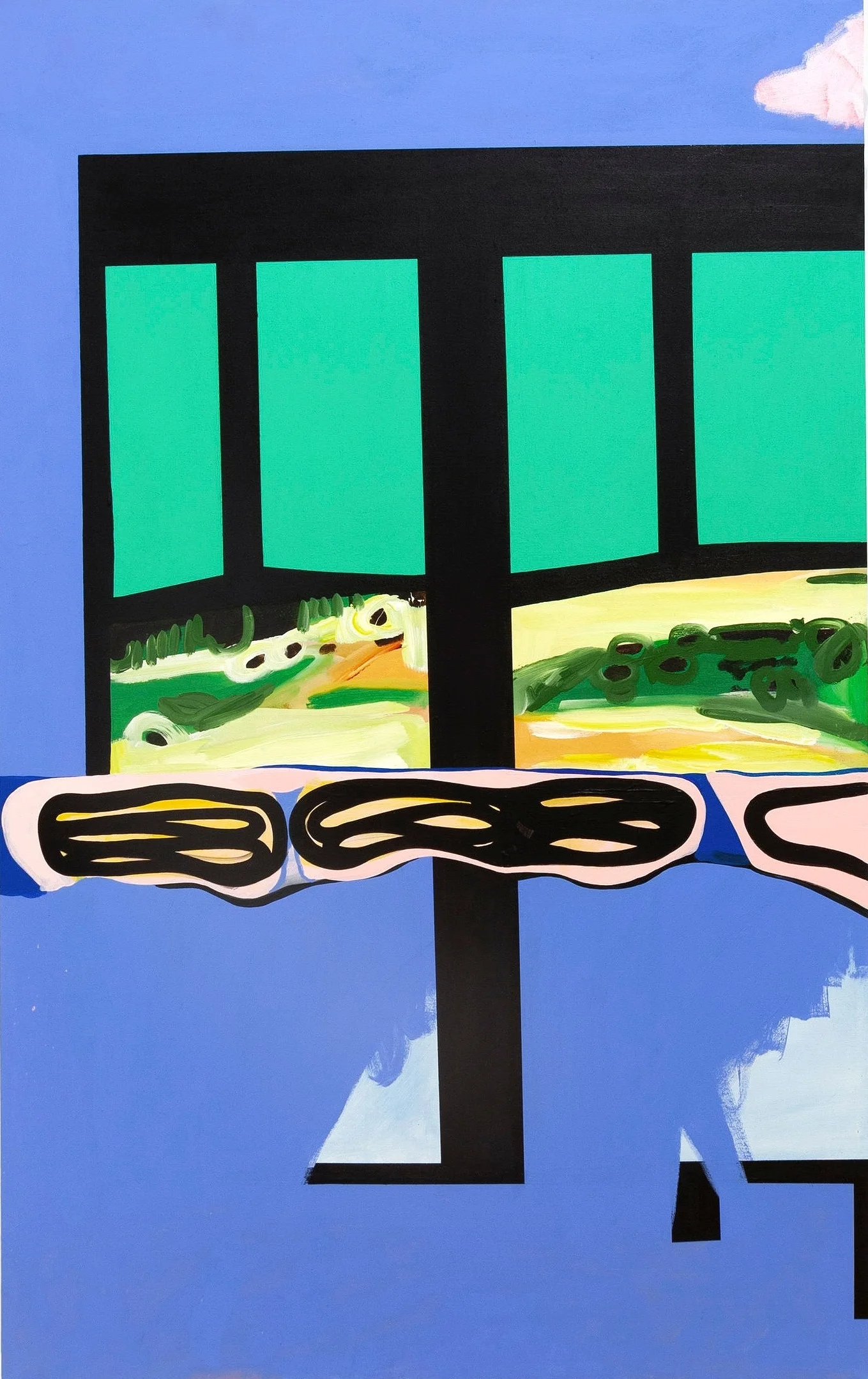 Cloud, 2018. Acrylic on canvas, 45”x72”