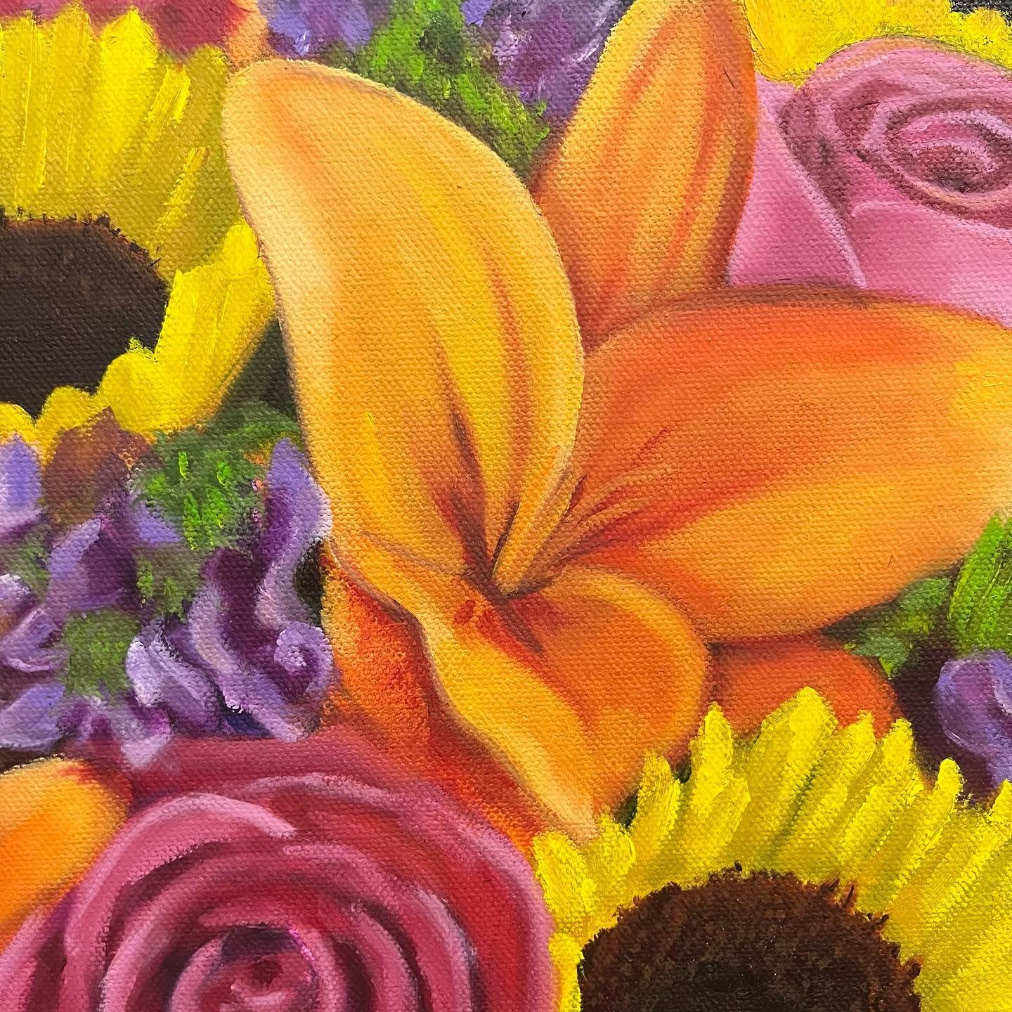 Staring at the sun...
#wip #oiloncanvas #oilpainting #kansascity #kccrossroads #crossroadskc #bouquet #flowers