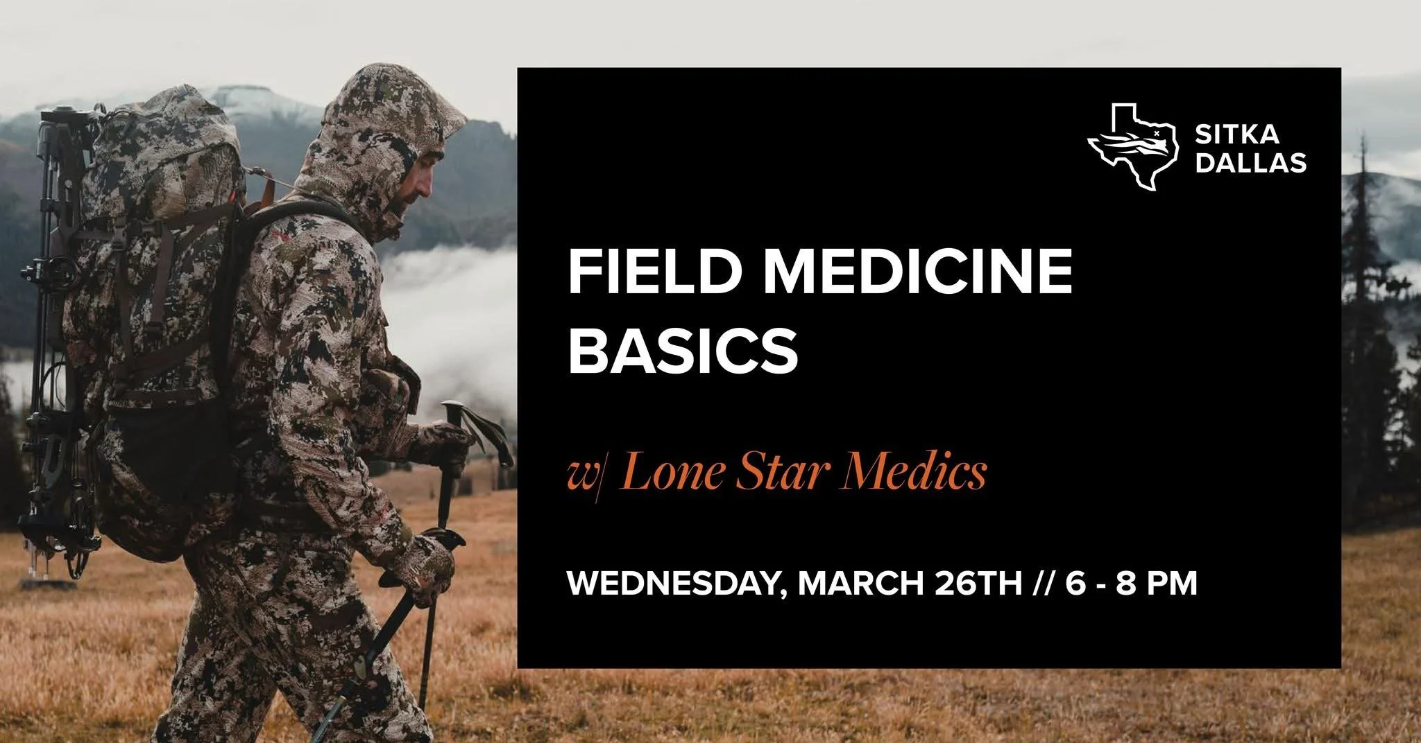 Community Event: Field Medicine Basics @SITKA Dallas