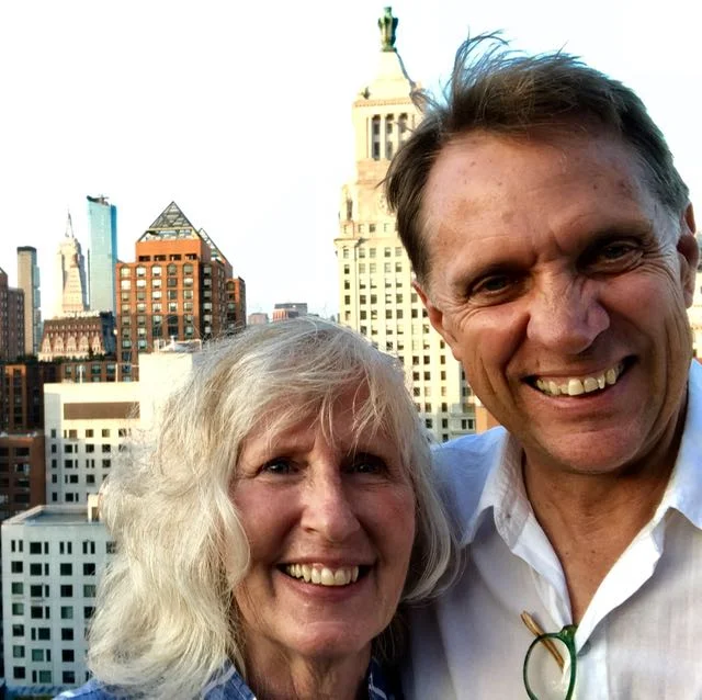 The Gurleys in New York City for a project. “Have trowels will travel.”