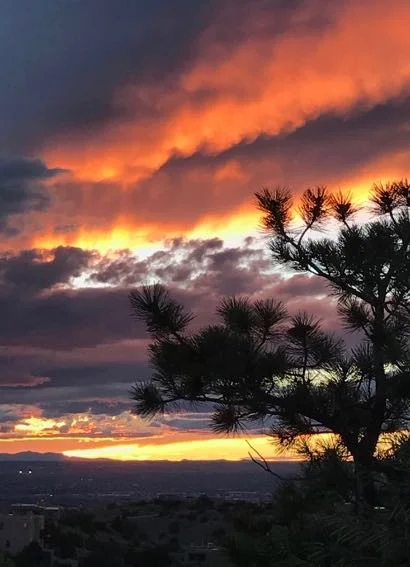 We are in New Mexico, where the light meets the sky!