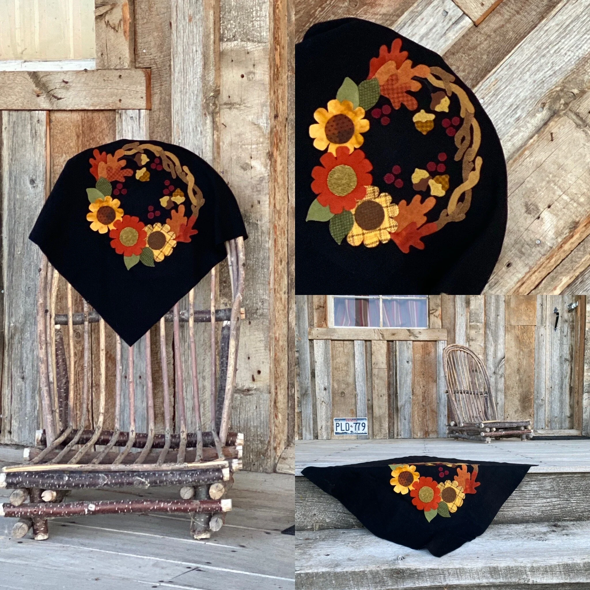 Fall Wreath - Woolen Oak Kit and pattern