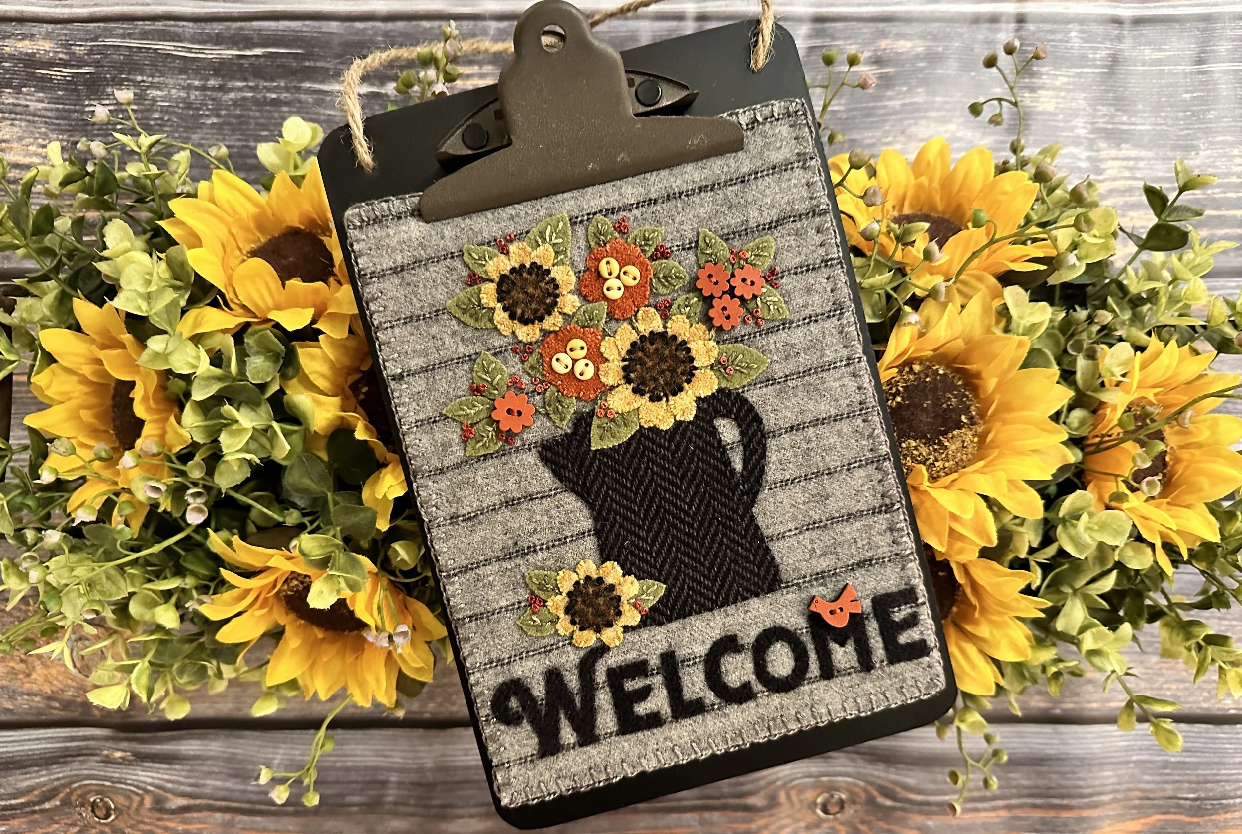 Welcome wool applique kit