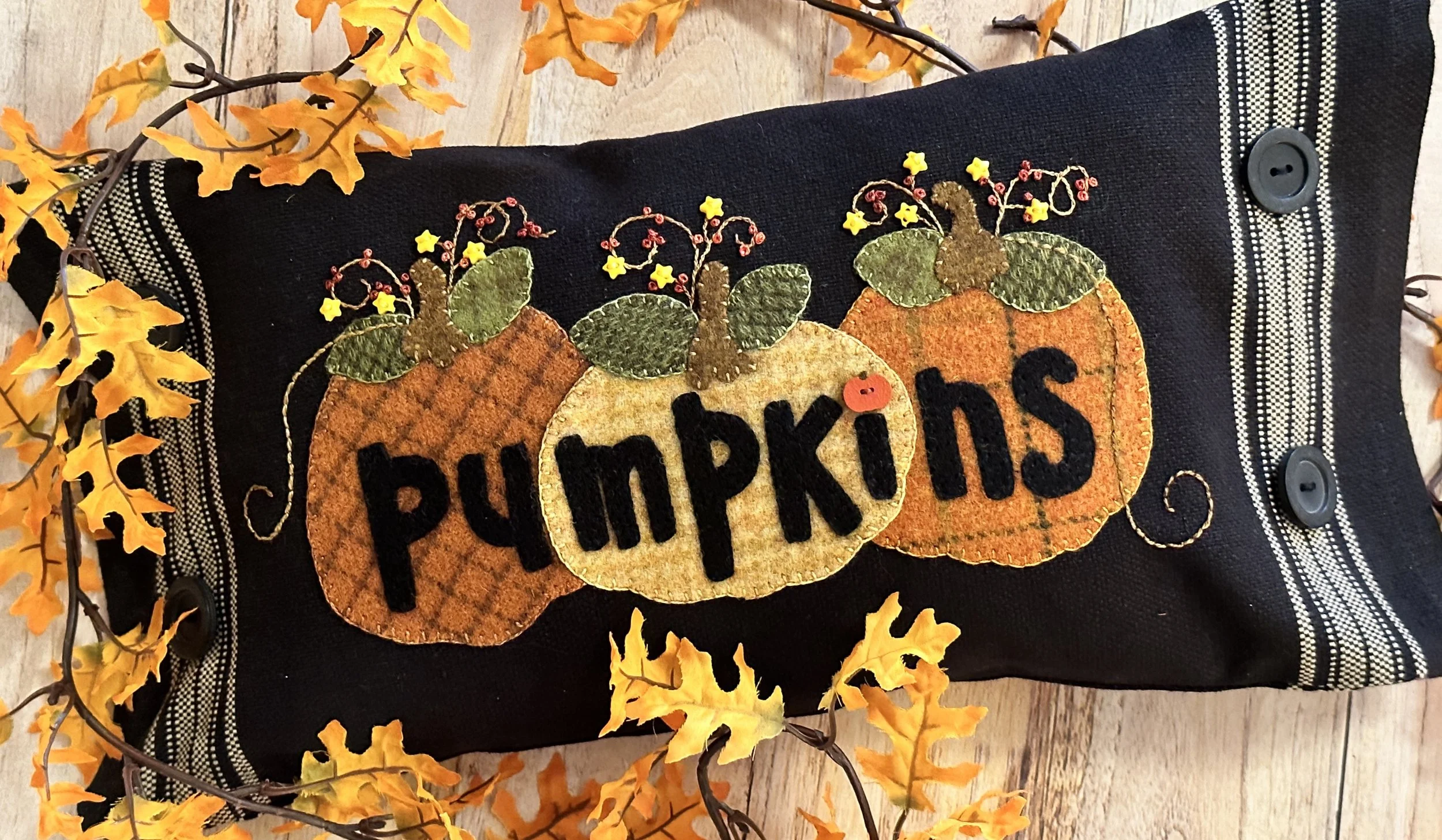 Pumpkins! Wool applique kit