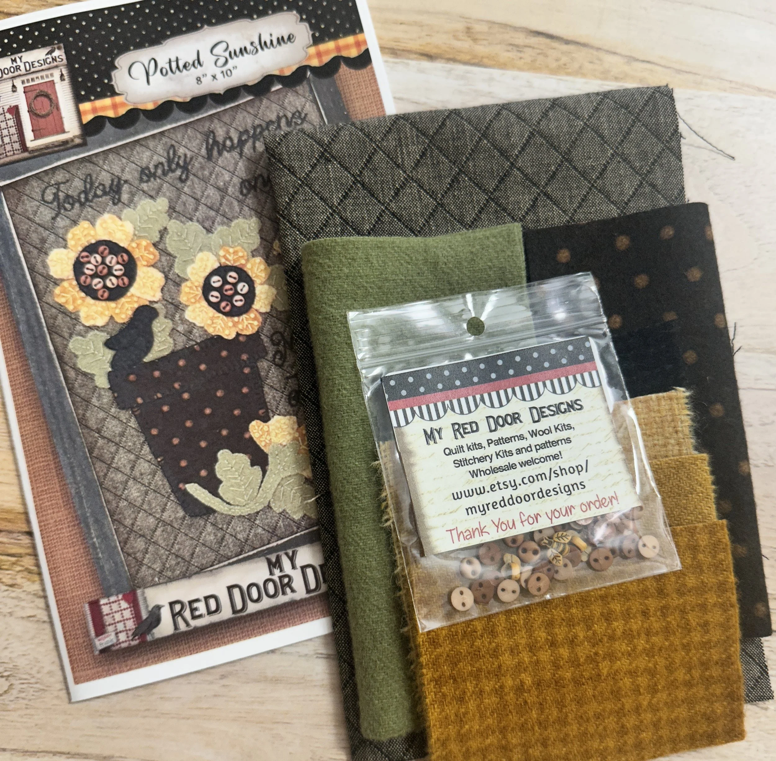 Potted Sunshine kit and pattern