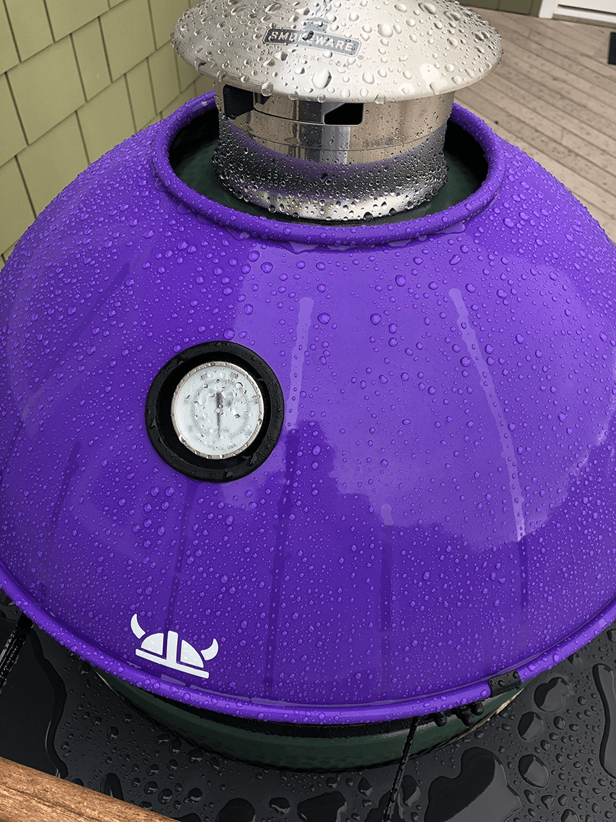 Pictured Above: Beads of rain rolling off the Armor Shield’s protective powder-coated finish.
