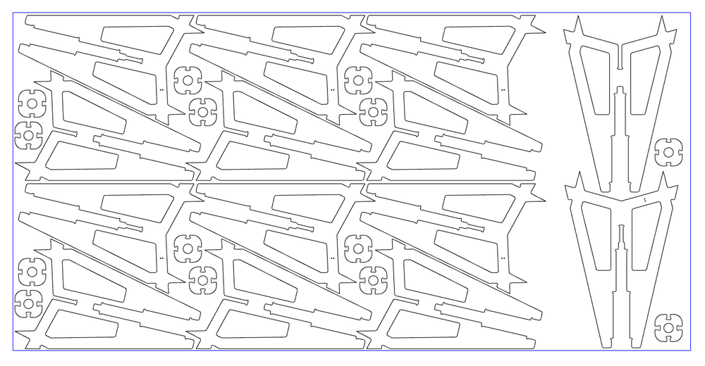 Image 5. To build the light quill "quadpod" stands we'll be milling four 1/2" thick 4x8 MDF sheets.