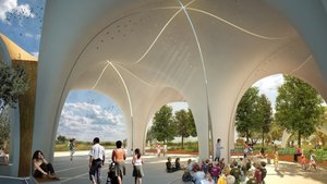 Confluence Park Pavilions (Andrew Kudless)