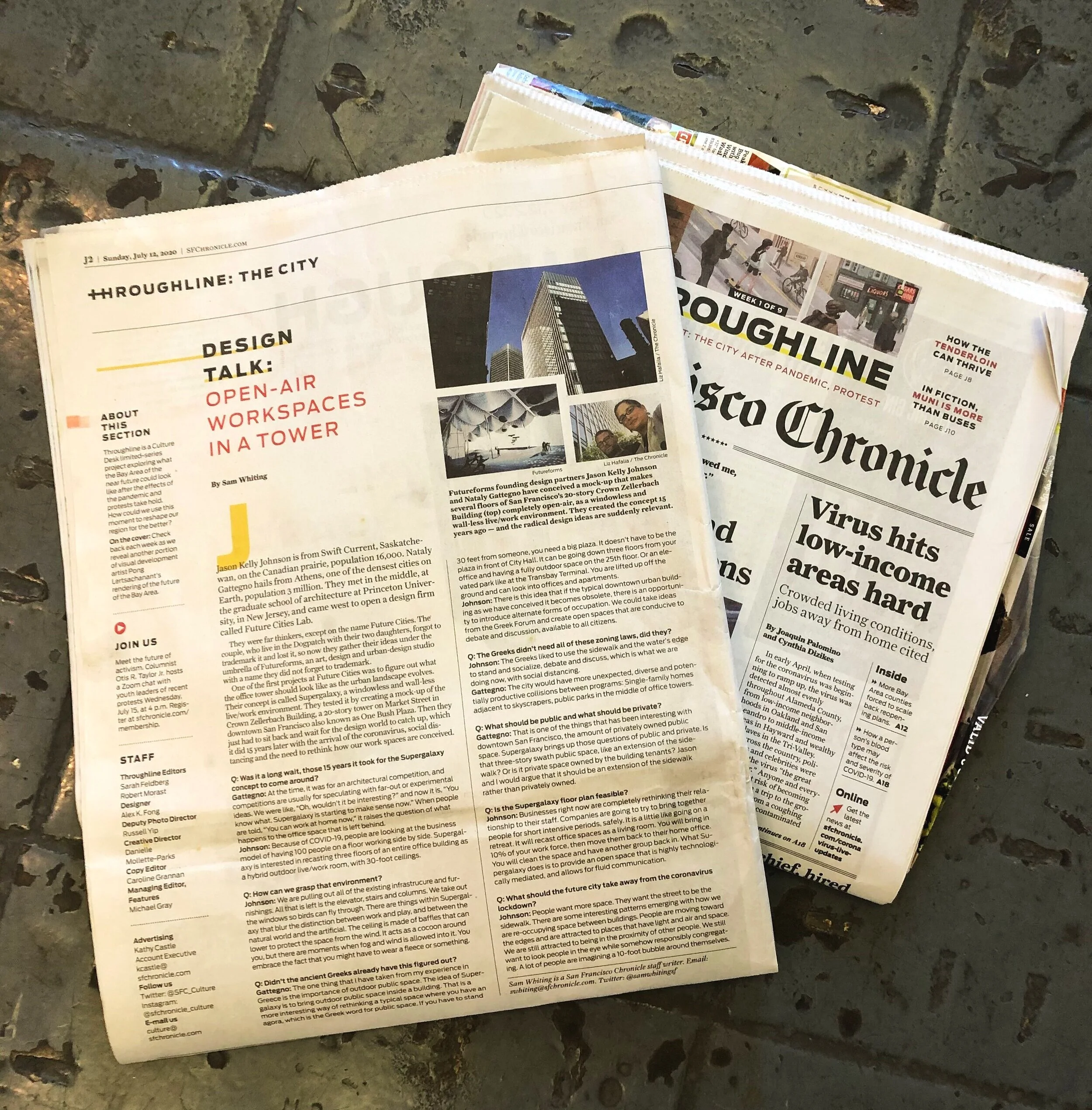 Nataly and Jason interviewed by the San Francisco Chronicle