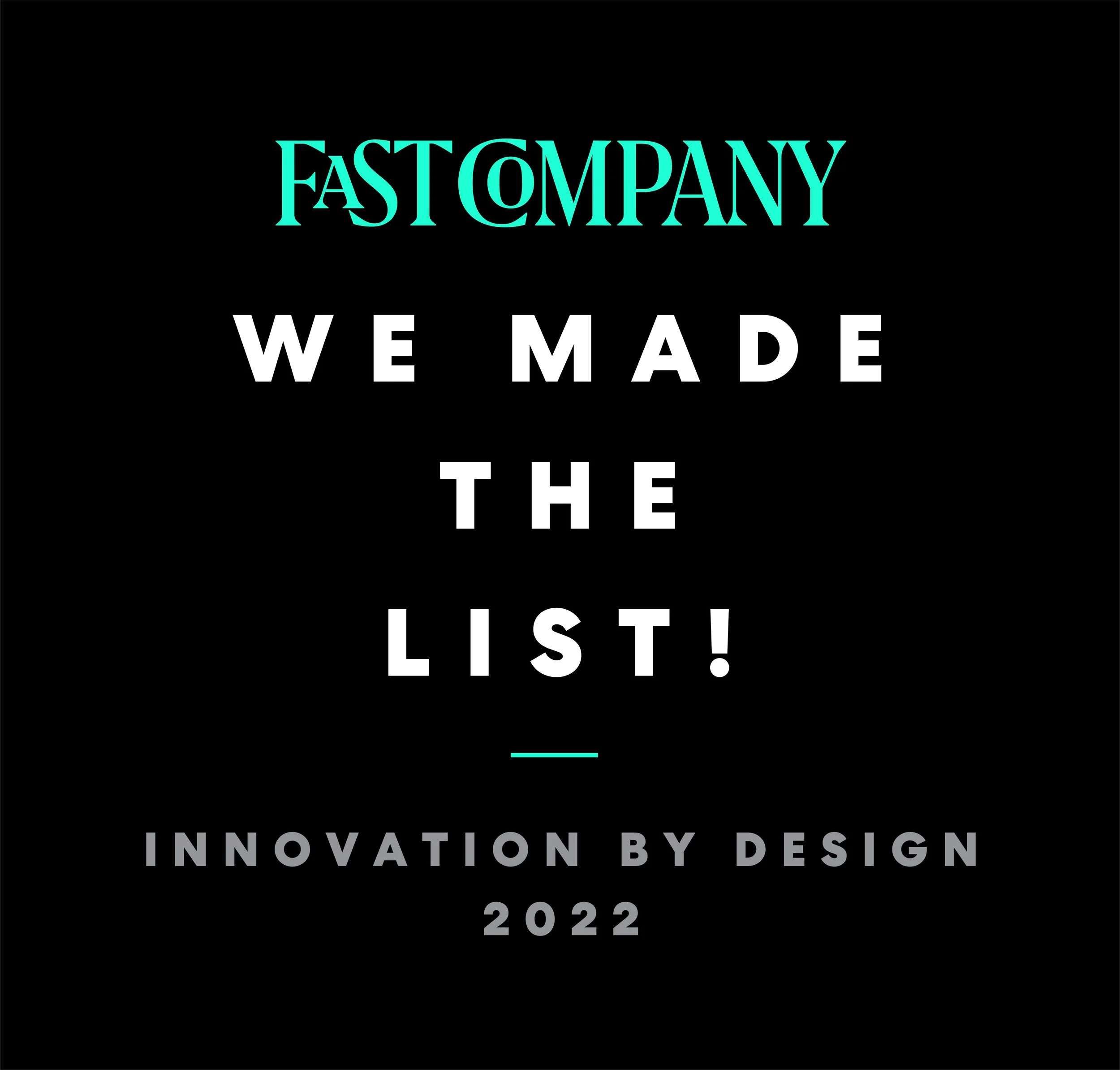 Orbital honored in Fast Company's Innovation by Design Awards!