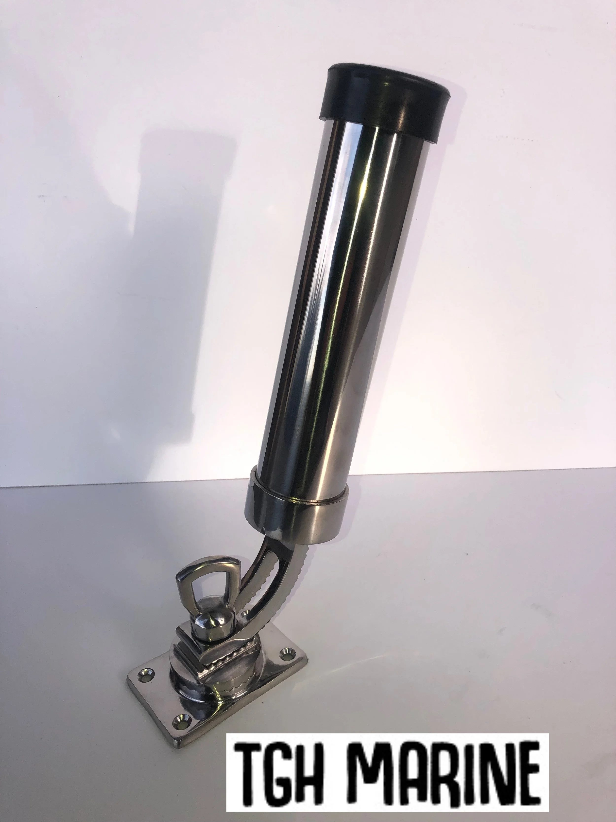Rod holder stainless steel deck mount.
