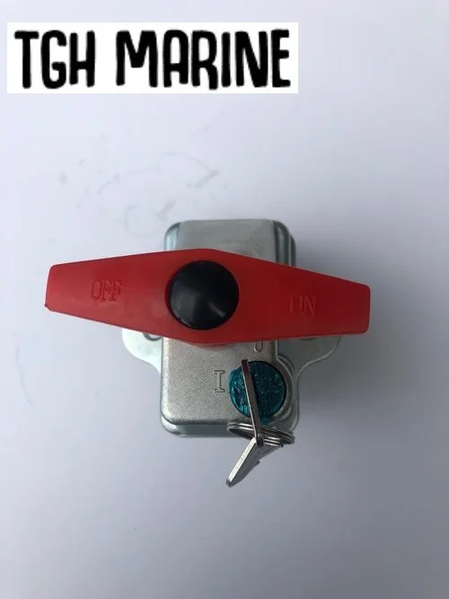 Main Battery Isolate switch with key lock and two keys