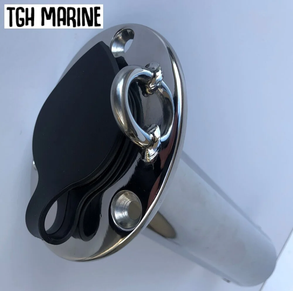 Pac Trade Marine Stainless Steel Boat Outrigger Pole Rod Holder Flush Mount, Deck Hardware - Canada