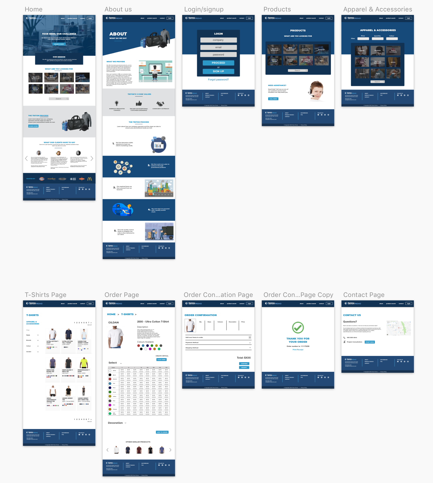 Hi-Fi Wireframes