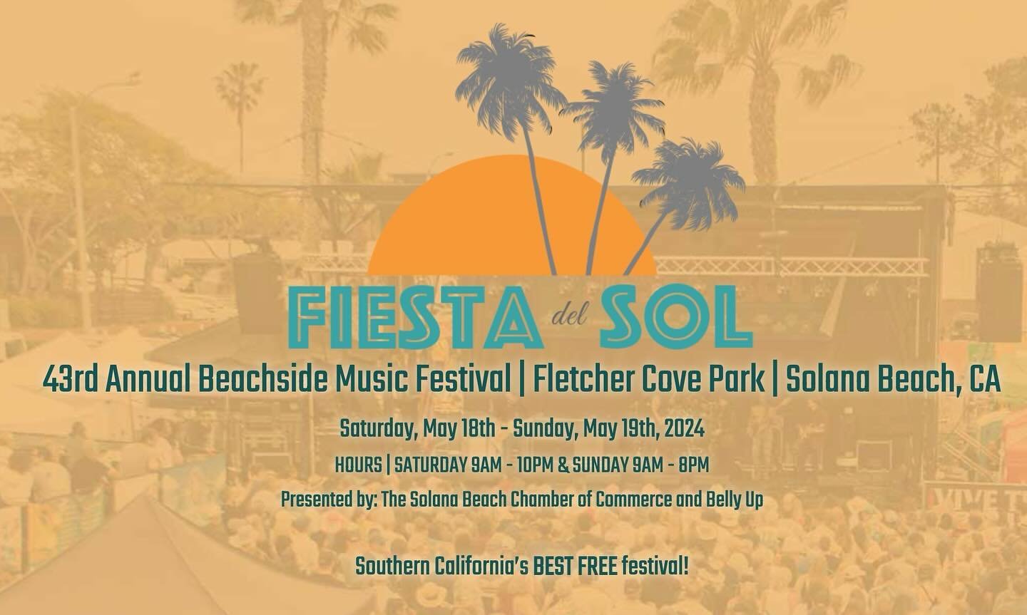 Join us this Saturday and Sunday for Fiesta Del Sol, the best free music festival around. We will be opening early at 11am both days for all your beer needs. 

Come take a break from the crowds and enjoy a beer or two with us on the patio all weekend