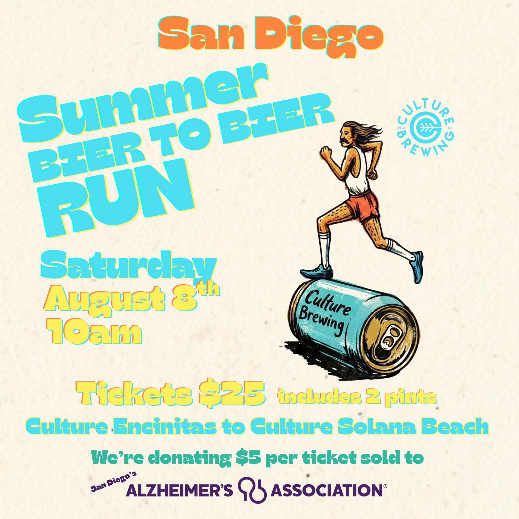 San Diego Summer Bier to Bier Run - Culture Brewing