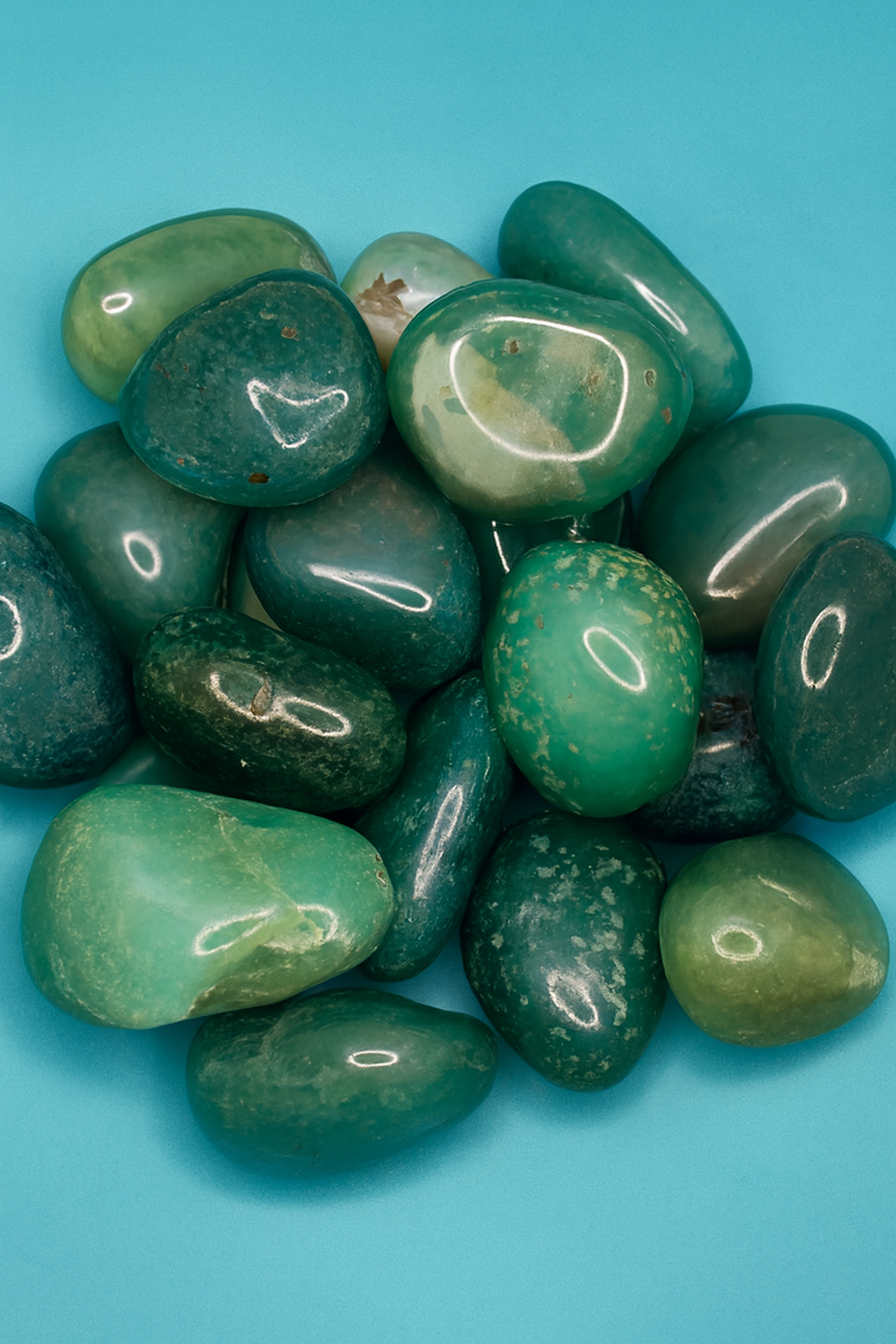 Green Agate Tumbled