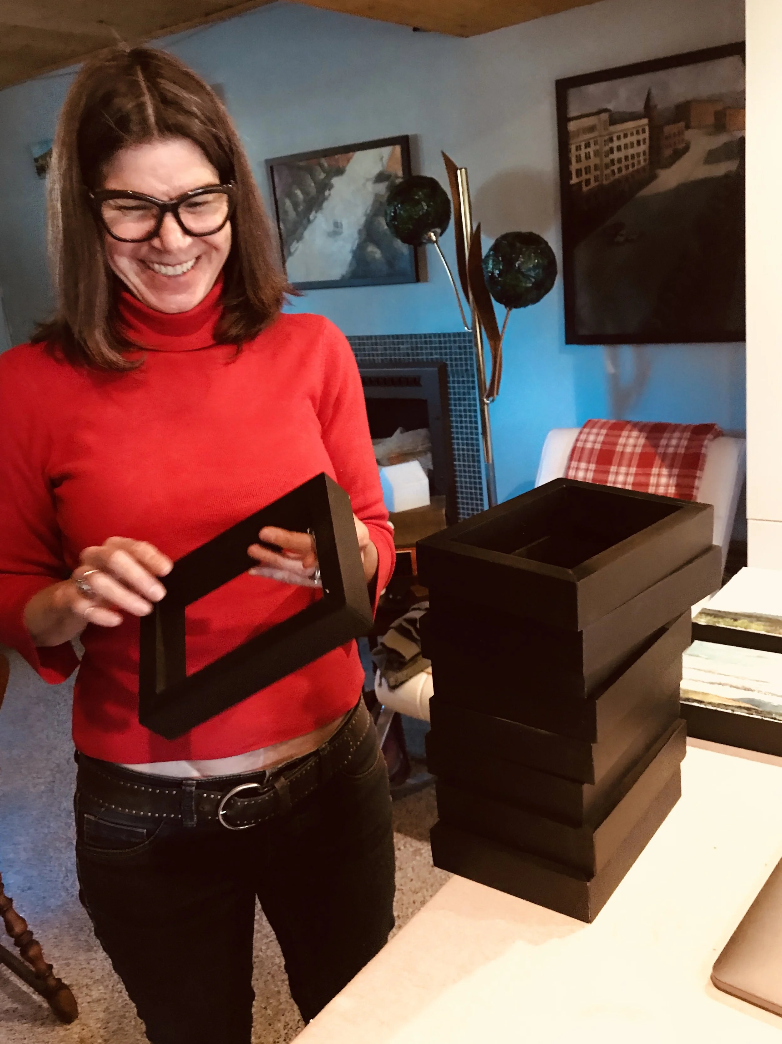 The frames that Rebekah and her husband, Alex, make together.
