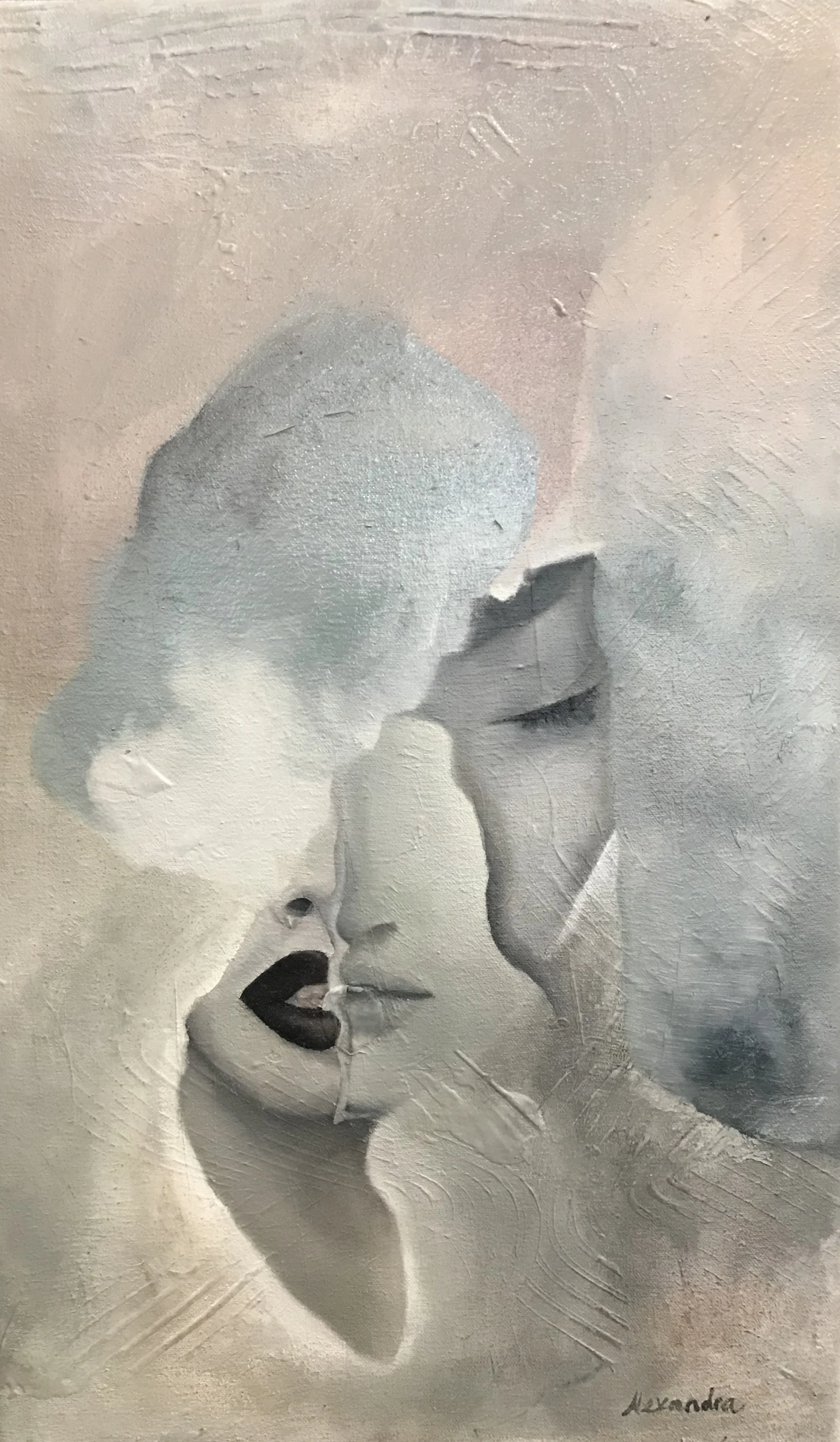 “Trinity” oil on canvas by Alexandra Melina