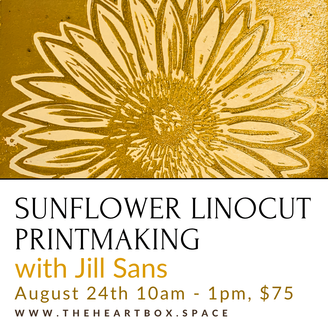 Sunflower Linocut Block-print Workshop