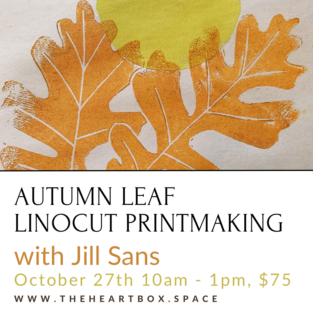 Autumn Leaf Linocut Block-print Workshop