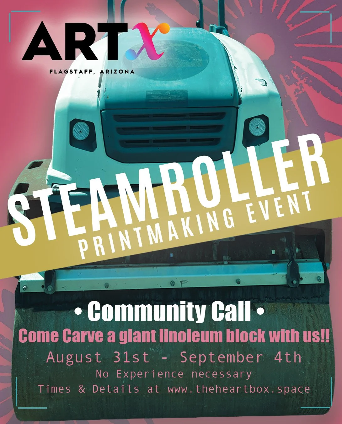 Community Carving - Steamroller Printmaking Event