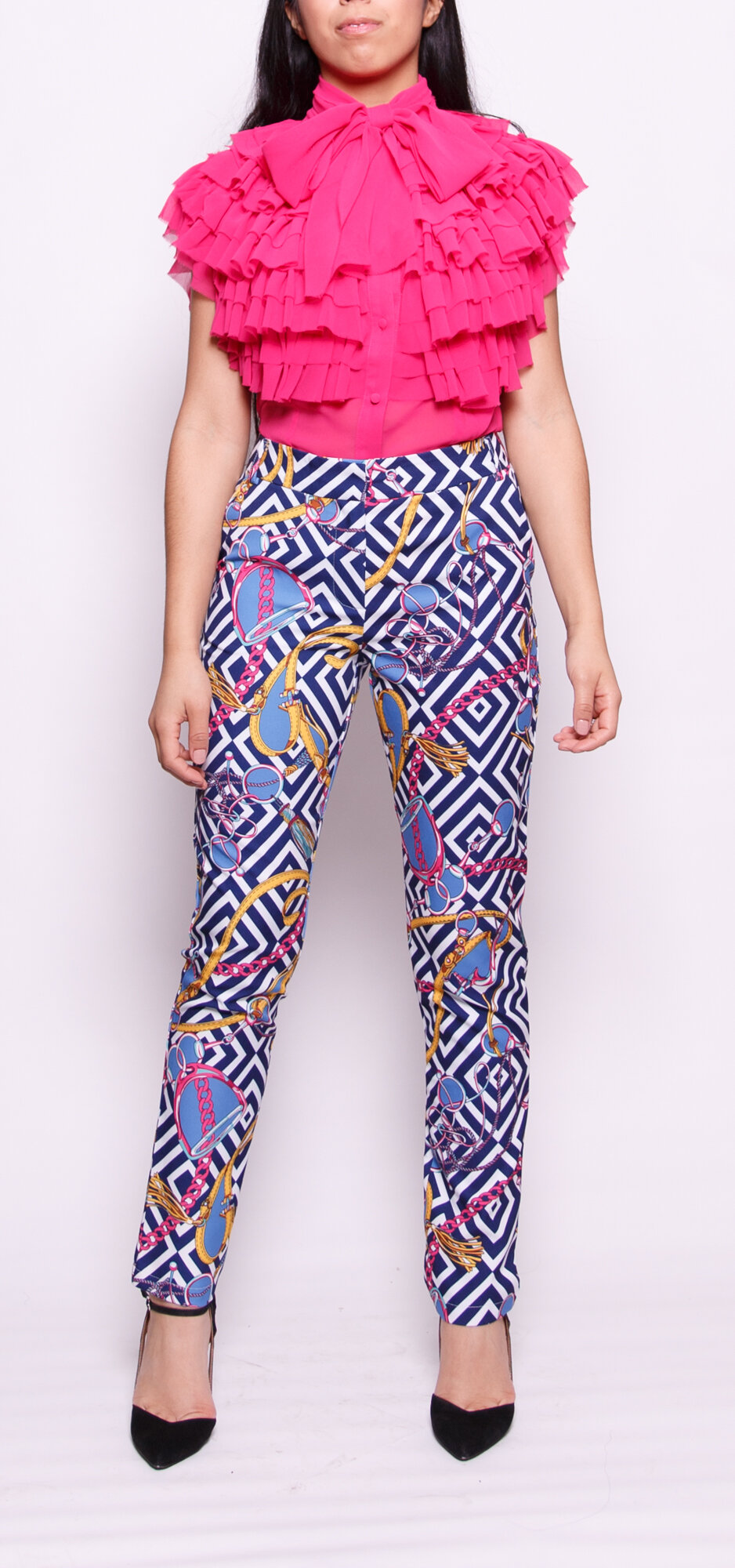 Pink Ruffles and frills top