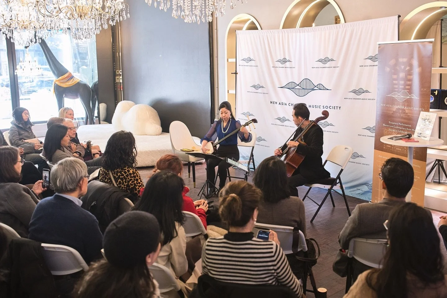 A beautiful morning where East met West ✨ Throwing it back to an intimate musical dialogue with Duo YUMENO&mdash;Yoko Reikano Kimura and Hikaru Tamaki&mdash;bringing shamisen and cello together in one unforgettable performance. 🎶
.
.
.
.
#newasiacms