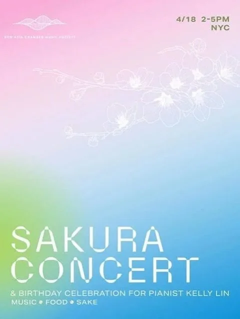 Sakura Salon Concert 🌸 Join us on April 18 in Chelsea for an intimate afternoon of chamber music, Japanese and East Asian traditions, sake, and springtime celebration. Featuring works by Madoka Mori and Yui Kitamura, alongside beloved Japanese songs