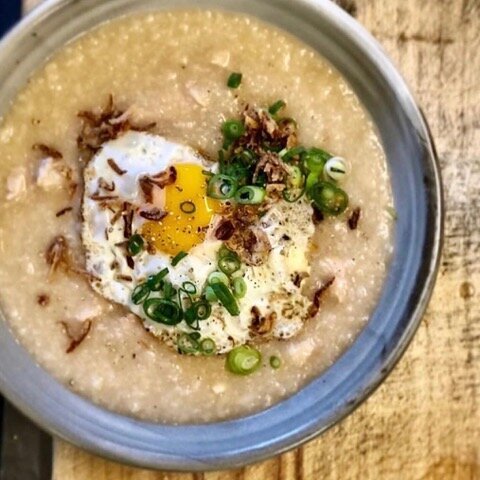 Chicken and ginger congee