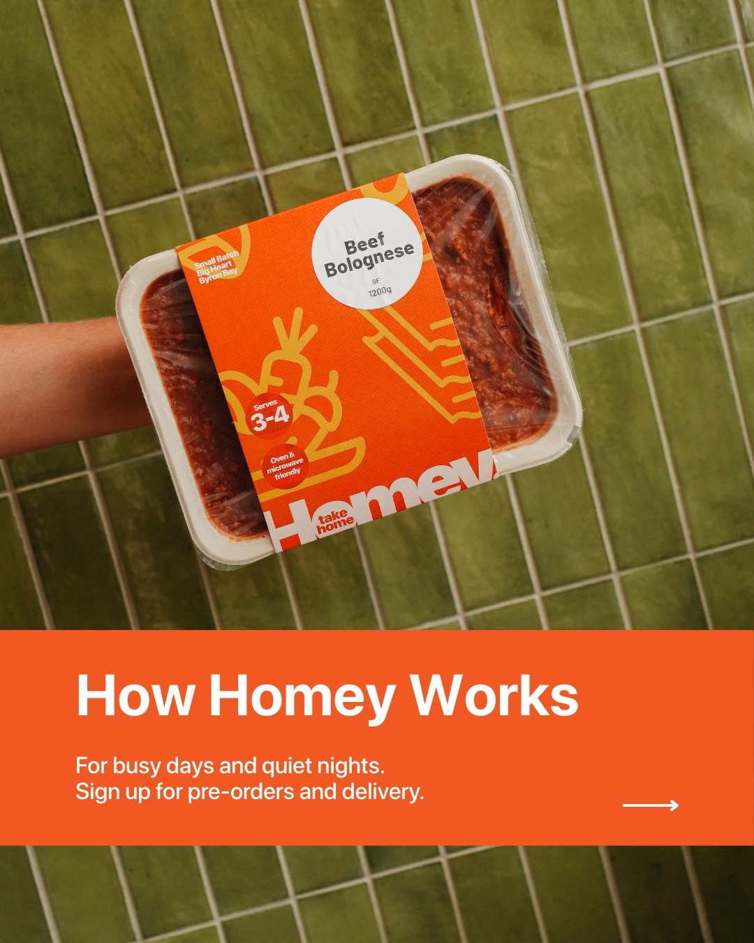 Great food, zero effort. Here's how Homey works &rarr;