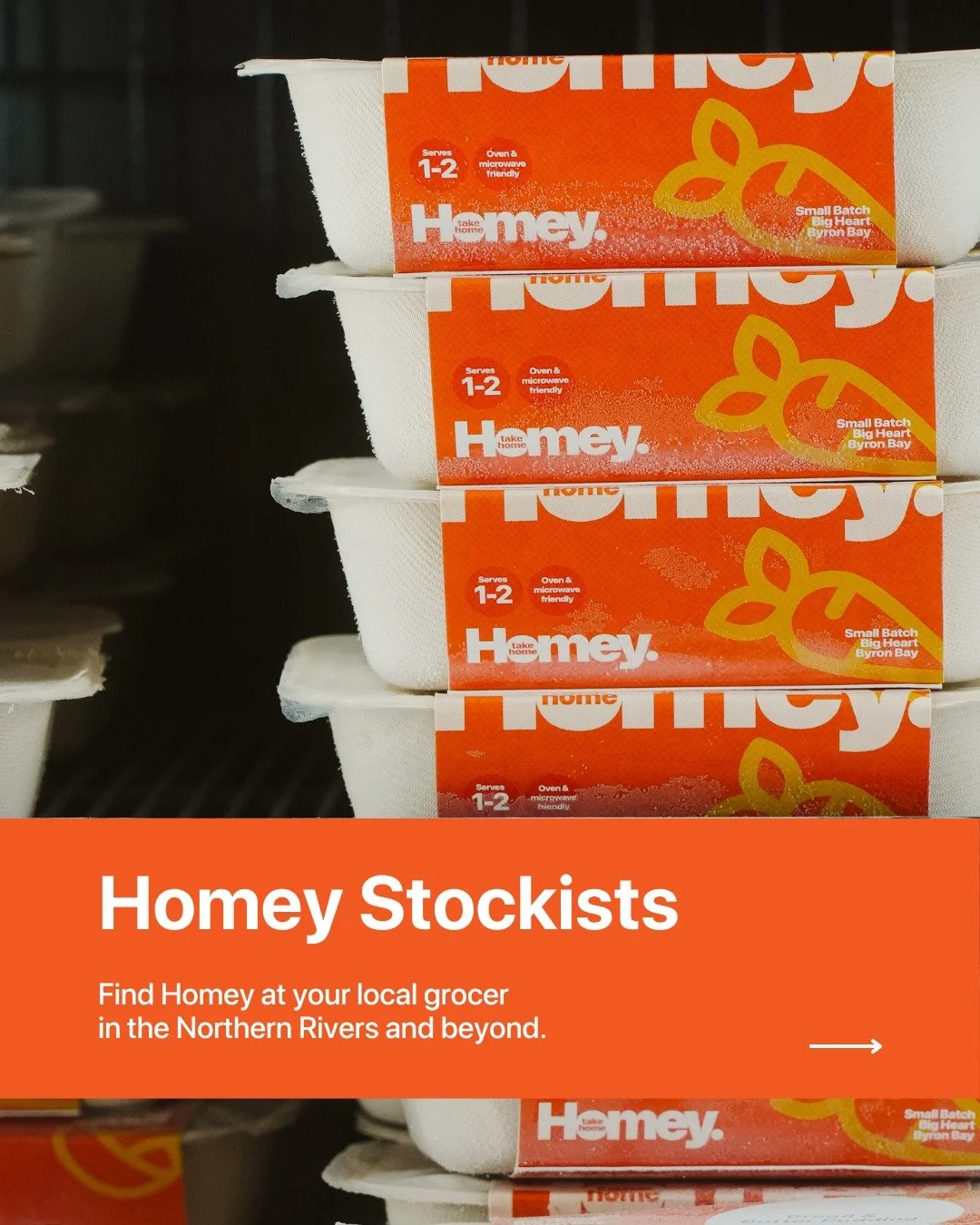We're bringing Homey meals to local grocers across the Northern Rivers and beyond. Here's where you can find us 👉 

Tag your local grocer below! Let's make it happen 🧡