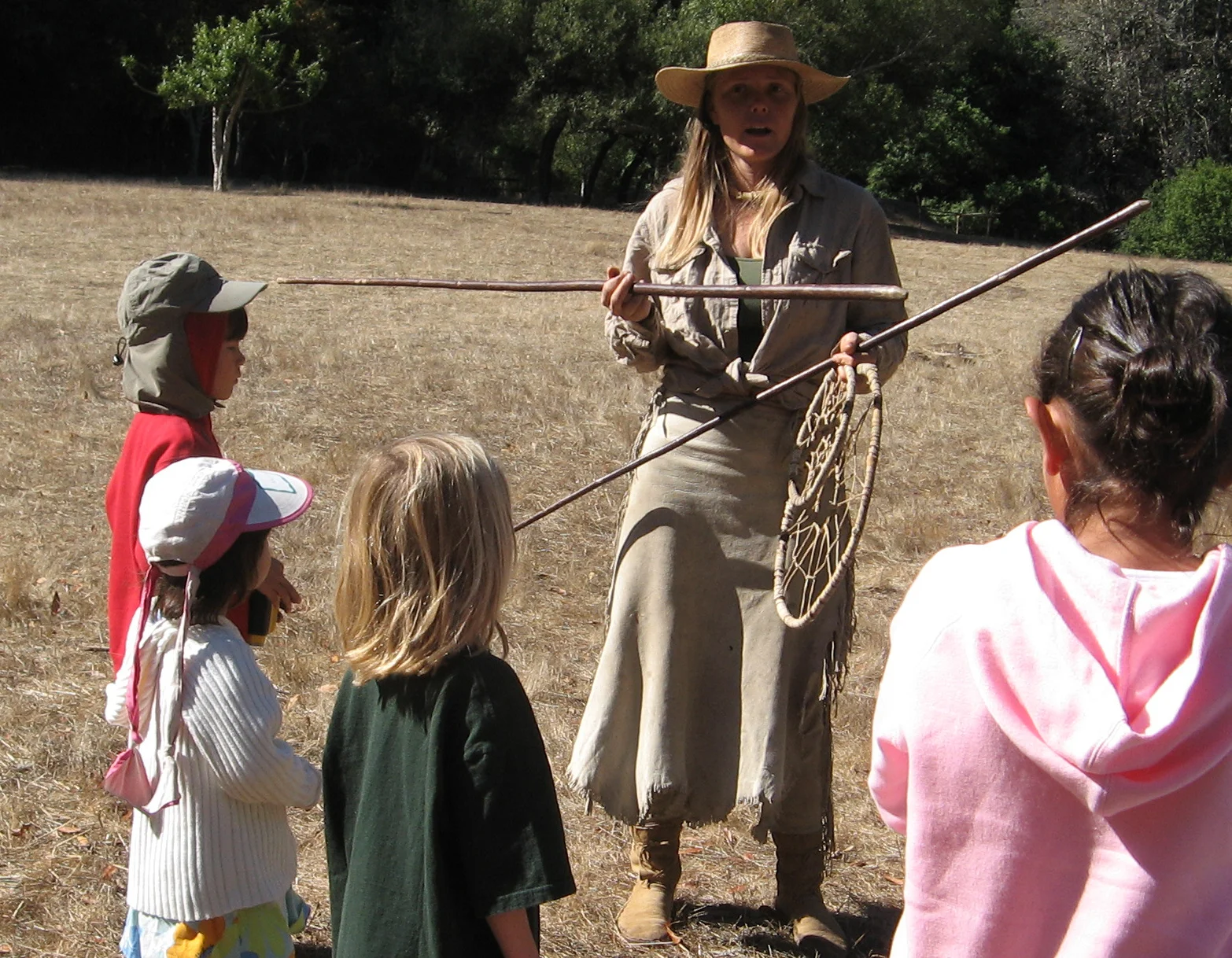 Hoop & Pole game is a very fun and instructional spearthrowing game.