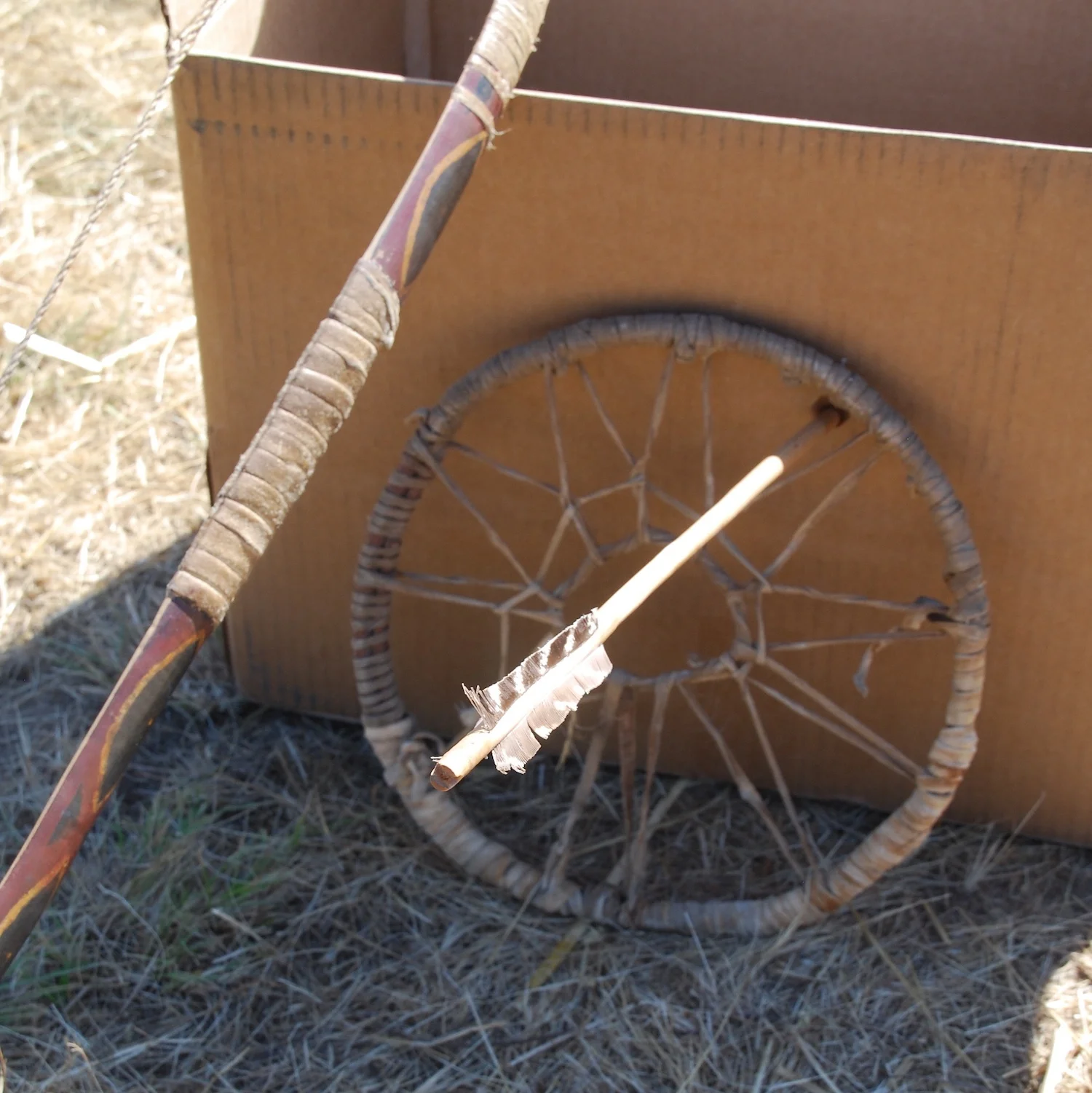 Arrow through hoop target.