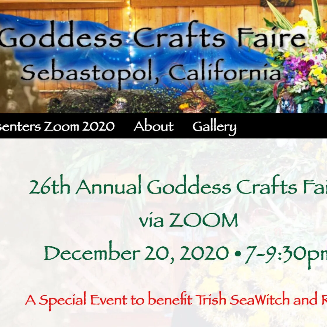 Goddess Crafts Faire - ZOOM Benefit