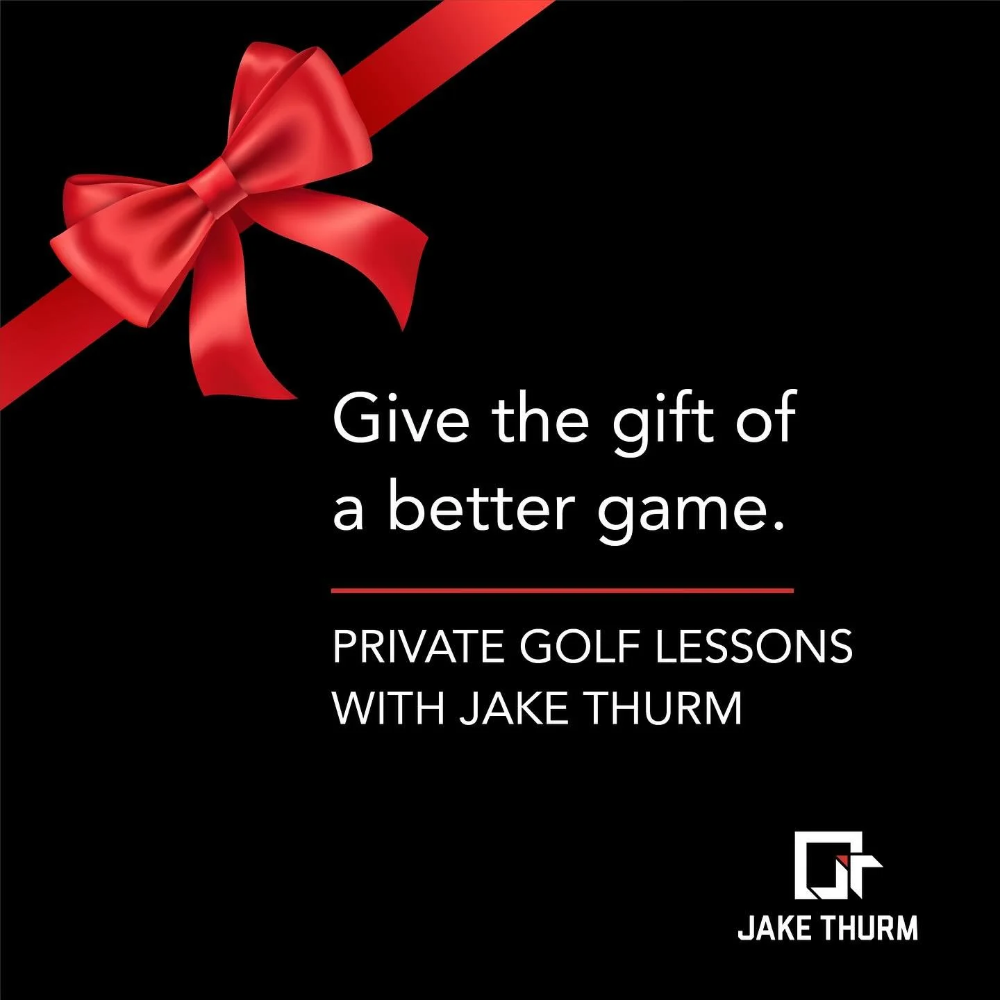 Give the gift of improvement this season &mdash; it&rsquo;s better than another box of golf balls. Private lessons with Jake Thurm combine expert coaching, advanced technology, and personalized training plans &mdash; the perfect experience for any go