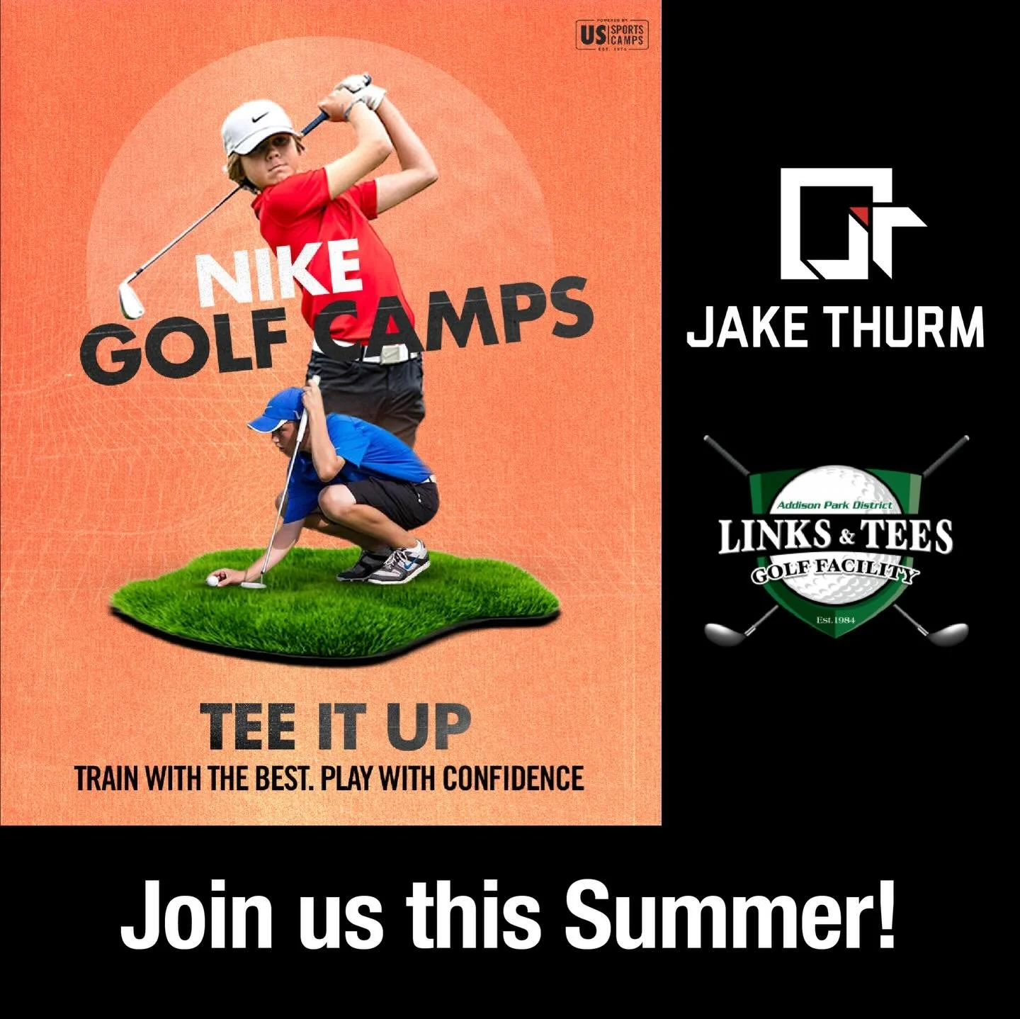 Join us this summer for Junior Golf Camp directed by Jake Thurm, designed for boys and girls ages 7&ndash;17 of all skill levels.

This is the perfect opportunity for young golfers to build skills, confidence, and a love for the game in a fun, suppor
