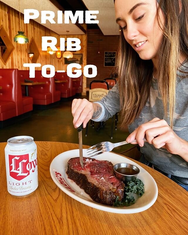 Every Tuesday Night = Prime Rib To-Go!!! Let&rsquo;s indulge...order online(Link in Bio) from 2-5pm and schedule your pickup between 5-7pm!! *BONUS check out those happy hour options while your ordering🍸❤️🍻 #primeribrules #whateverman