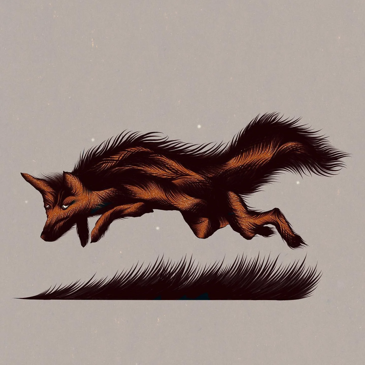 Felix the Fox
.
Another creature manifested itself on my screen. 
.
Felix’s interest include but are not limited to: Bowling, mushroom hunting, listening to The Stooges, collecting ornate tea pots, and hide and seek.
Pet peeves are: People with